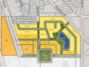 The proposed new development south of Île-des-Chênes.