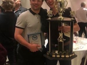 Denis Gagnon and Hayden Fast at the MMJHL Awards