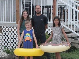 Tara Gardai and her family have been waiting three weeks for a permit from the town to allow them to install their swimming pool.