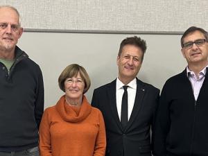 Shaun Crew, Libby Hanna, Ron Schuler, and Howard Bredin.