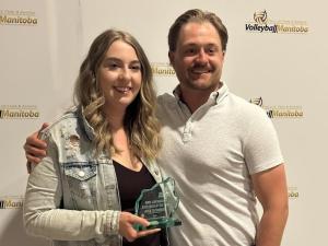 Kyla Zacharias, alongside her husband Dylan.