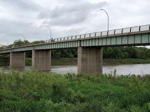 The Louis Riel Bridge in Ste. Agathe.