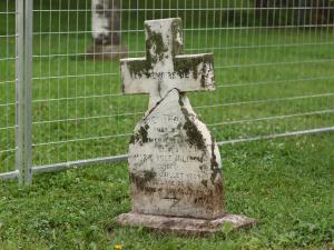 The grave of Marie-Thérèse Leclerc in St. Adolphe.