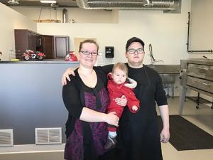Julie and Ian Klippenstein with their daughter Ava
