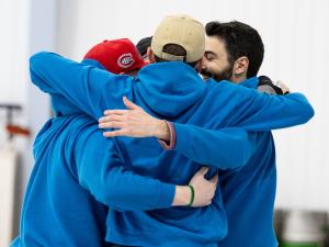 Ty Dilello of Niverville skips his team to victory at the Newfoundland and Labrador provincials.
