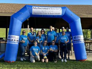 Participants gather for the Walk for Alzheimer's in 2024.