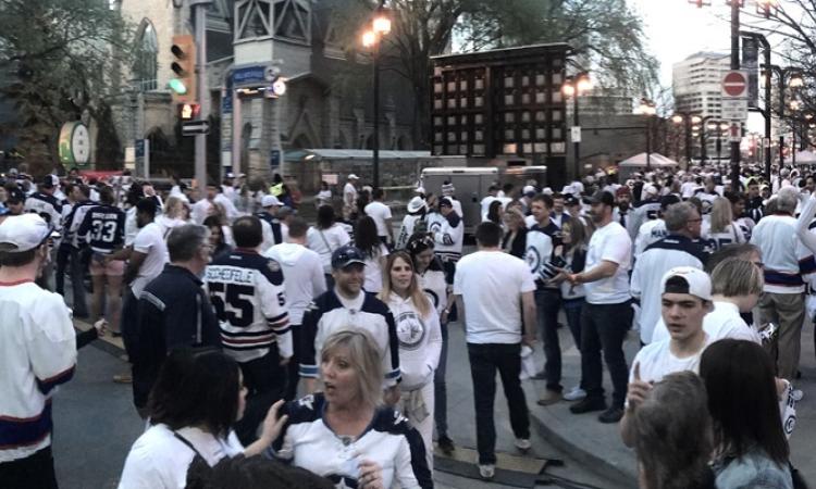 In the coming weeks, Winnipeg’s downtown will be hit by a whiteout, this one of the welcome variety. With the Winnipeg Jets securing their place in this year’s Stanley Cup playoffs, it’s time for the traditional downtown street parties to begin.