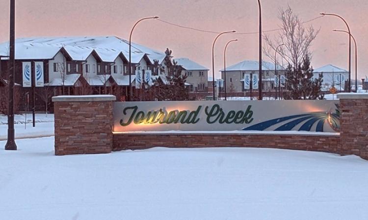 The Tourond Creek neighbourhood in St. Adolphe.