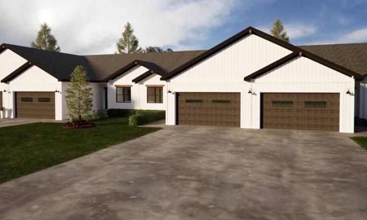 A rendering of the new homes to be built in Fairway Drive Estates in Niverville.