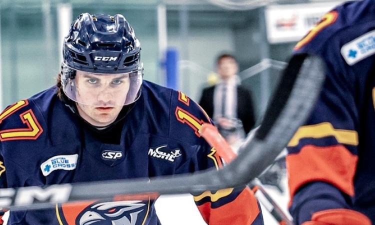 The Steinbach Pistons got the best of the Niverville Nighthawks in game one of their best-of-seven series with a decisive 5–2 win on Friday night in La Broquerie