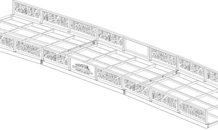 Rendering of the new bridge to be installed over a swale in Niverville.