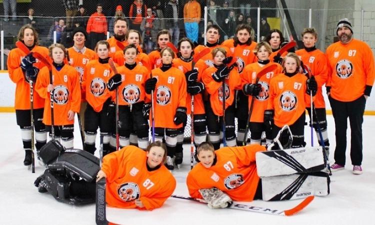 The Eastman South U13AA hockey team.