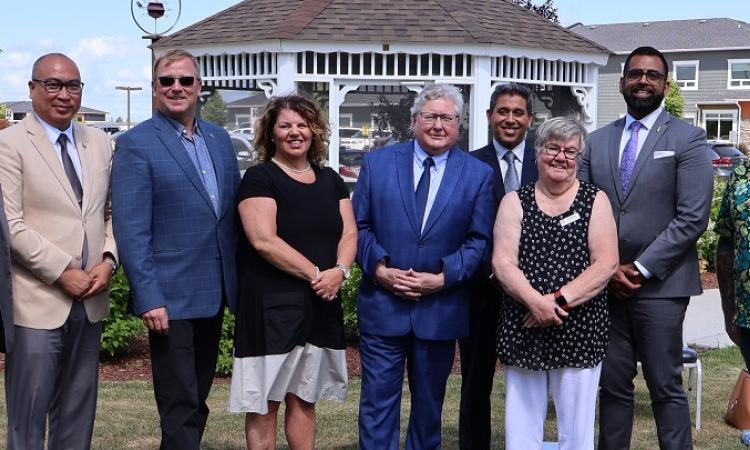 Dignitaries gathered in Niverville last Friday for a major announcement at the Heritage Centre.