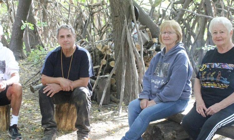 St. Adolphe Friendship Trail volunteers: Gerry Lagasse, Rick Collette, Henriette Collette, and Dianne Delorme.