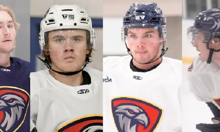 Members of the so-called "Minnesota Mafia": Brad Panzer, Brendan Bottom, Gavin Gunderson, and Carson Reed.