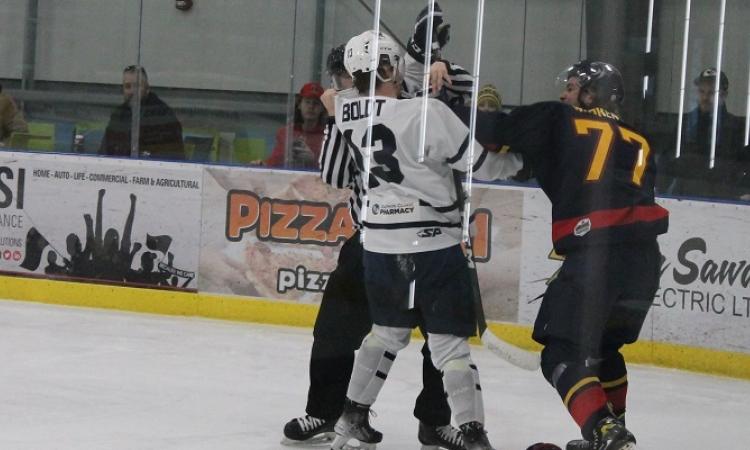 It was a chippy Sunday afternoon at the CRRC as the Nighthawks fell short in a tough 5–2 loss to the Dauphin Kings.