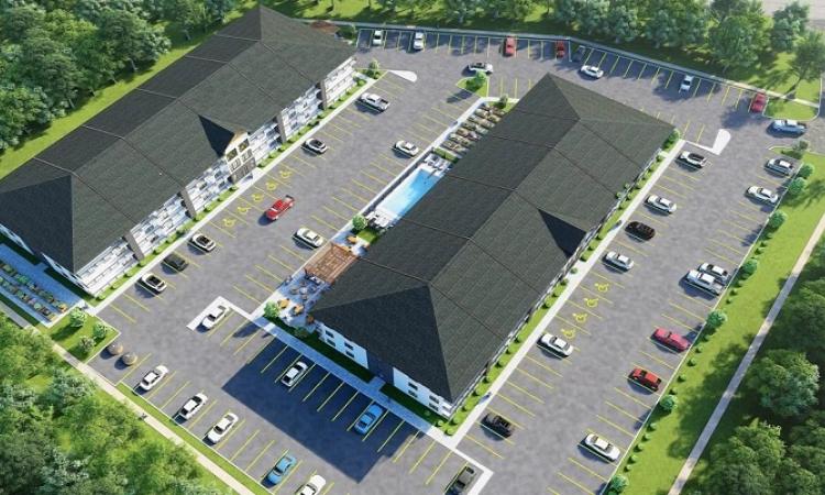The proposed rental apartment complex.