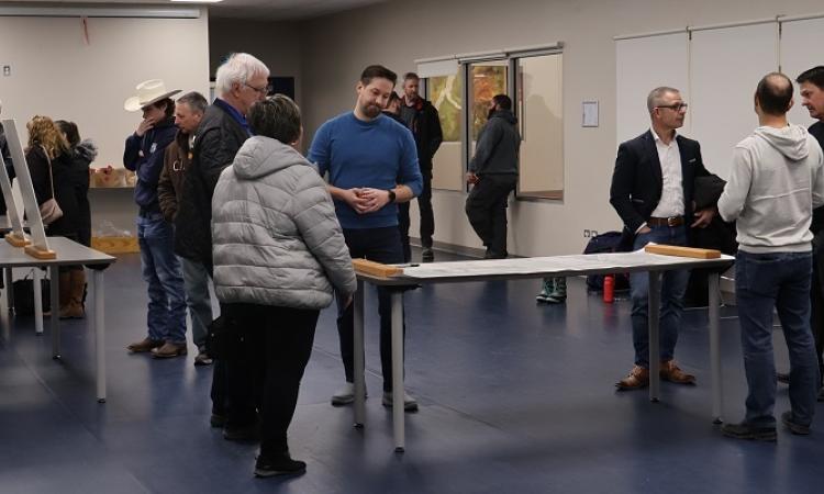 An open house at the CRRC in Niverville to discuss plans for the regional wastewater plant.