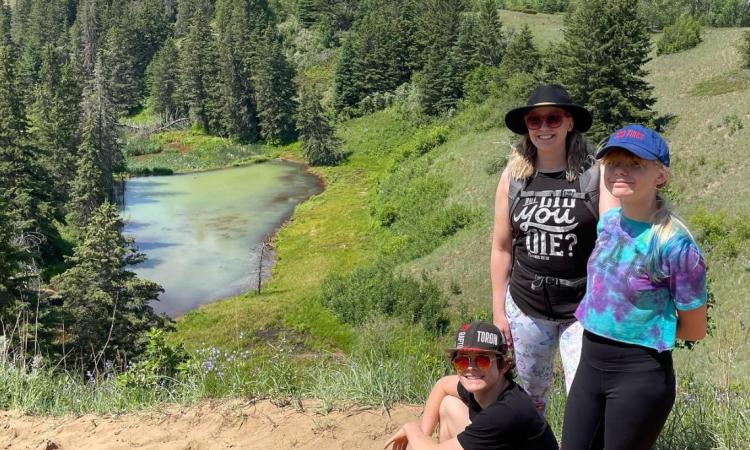 Sylvia St. Cyr and her daughter are avid hikers.