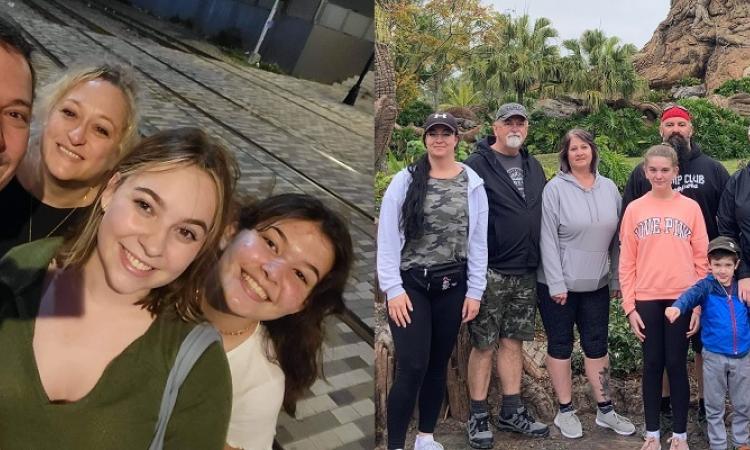 The Enns family and the Falk family.