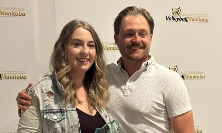 Kyla Zacharias, alongside her husband Dylan.