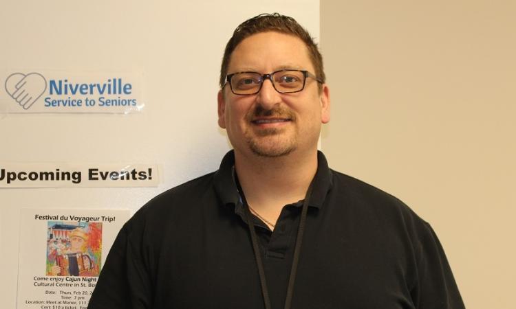 Damien Gagne, Niverville Service to Seniors coordinator.