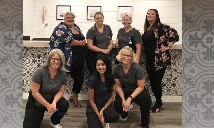 The staff at the new and improved Niverville Heritage Dental.