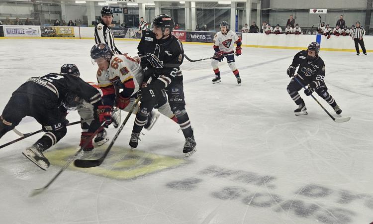 The Niverville Nighthawks put on a clinic on Sunday afternoon at the CRRC with an 8–2 demolition of the Swan Valley Stampeders.