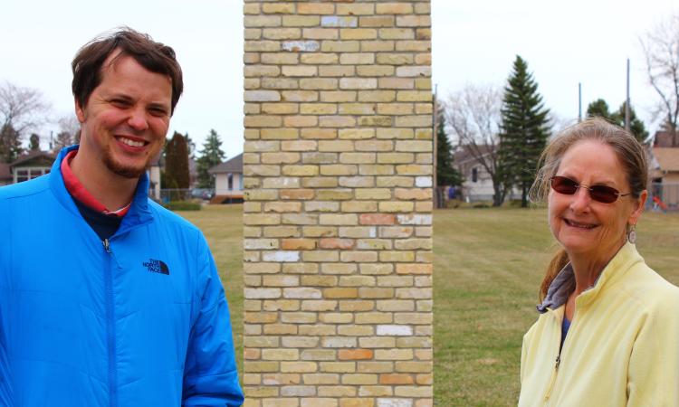 Tim Poole and Barb Stewart of the Manitoba Chimney Swift Initiative