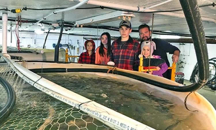Dustin Wiebe alongside children Haven, Llexci, Deklan, and Halle