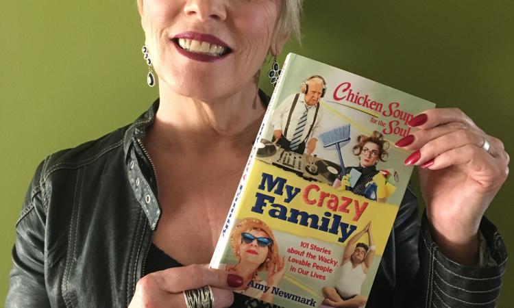 Jan Kendall St. Cyr with her book, My Crazy Family