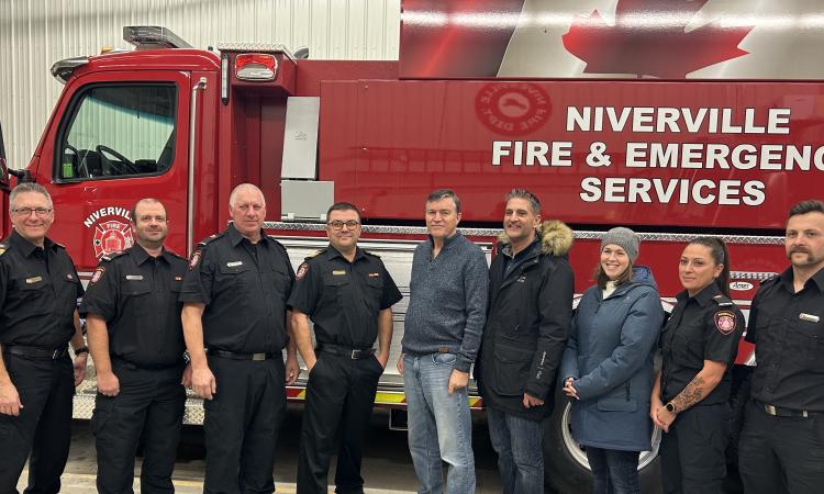 Niverville has received a new water tanker truck.