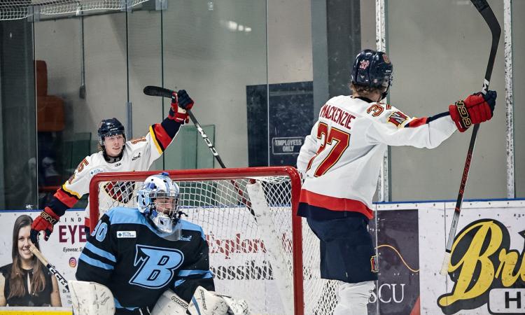 The Niverville Nighthawks made it four straight wins on Saturday evening with a 2–0 victory over the Winnipeg Blues on the road.