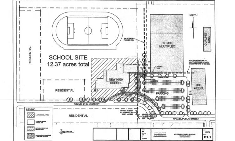 The tendering process is complete for Hanover School Division’s new Niverville high school. After receiving several competitive bids, the contract has been awarded to Red Lake Construction.