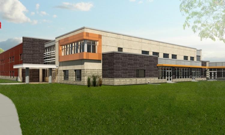 Photo rendering of the new Niverville high school.