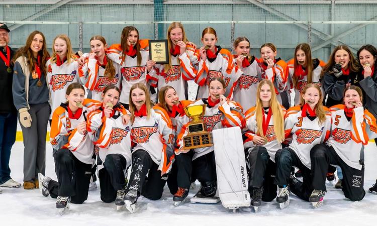 The U14 Eastman Heat recently won a gold medal in Calgary.
