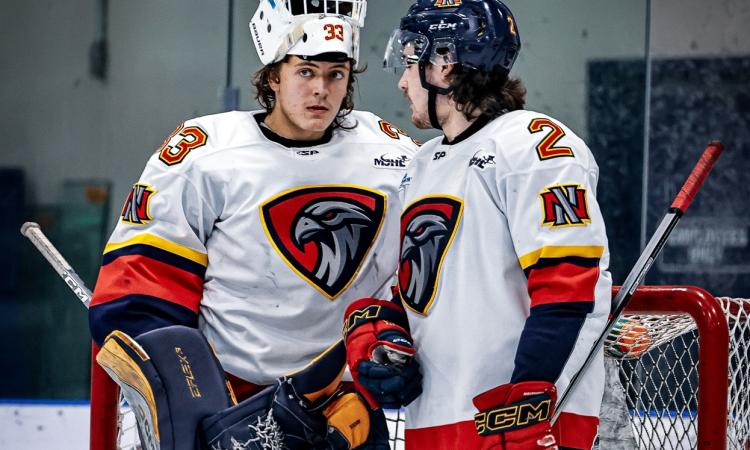 The Niverville Nighthawks defeated the top-ranked Steinbach Pistons on Saturday night with a monumental 3–2 victory over their rivals on the road. 