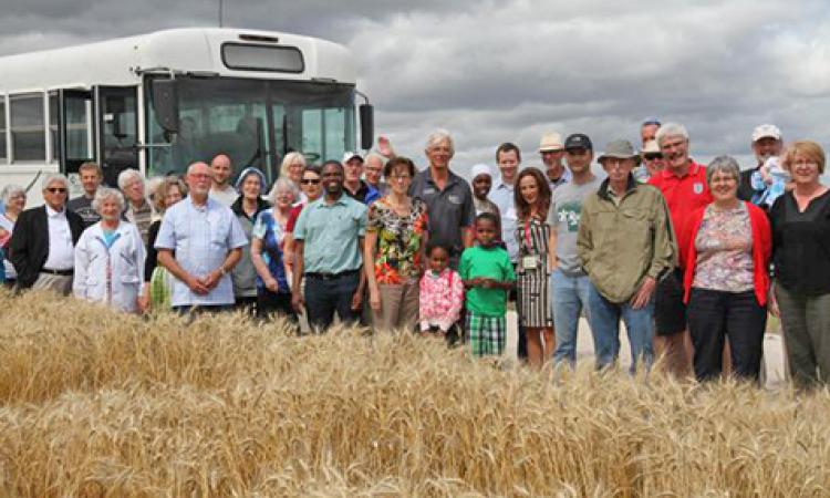 The Community Bus brings people out to witness the MCC Grow Hope Project