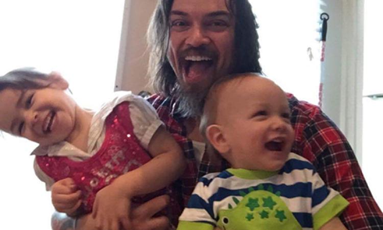 Damien and the kids