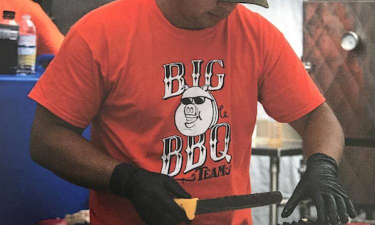 Darren Sakwi knows his way around a barbecue