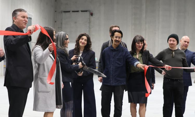 The ribbon-cutting at the grand opening of Jette Studios.