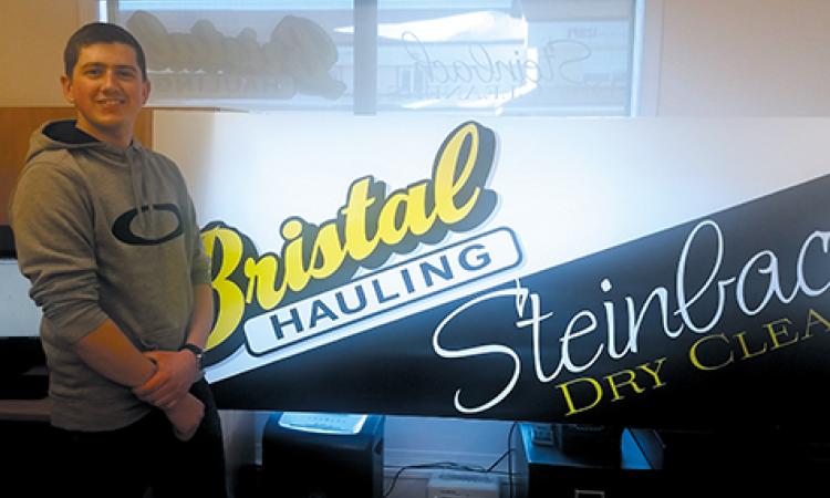 Emanuel Toews at Bristal's new head office