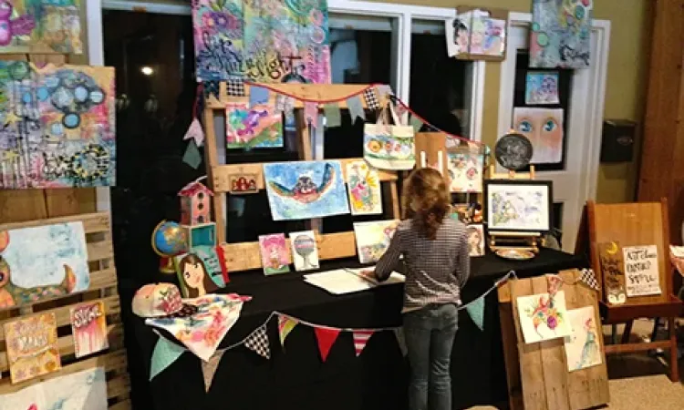 This Little Light Artistry's booth at the 2015 showcase