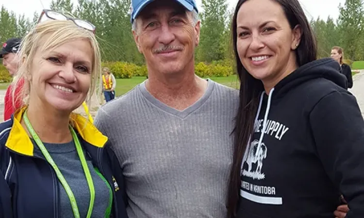 Mona and Jeff Stott, with daughter Danielle 