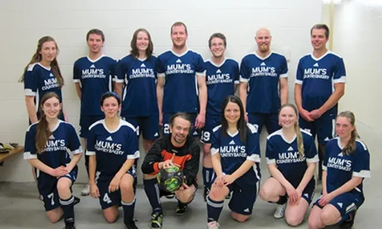 My co-ed soccer team