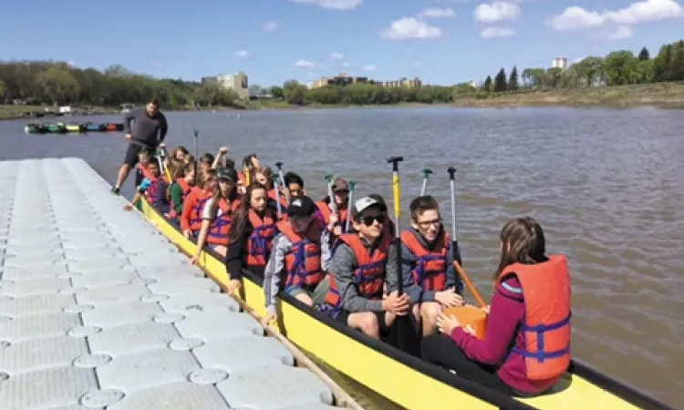 NCI's dragon boat team