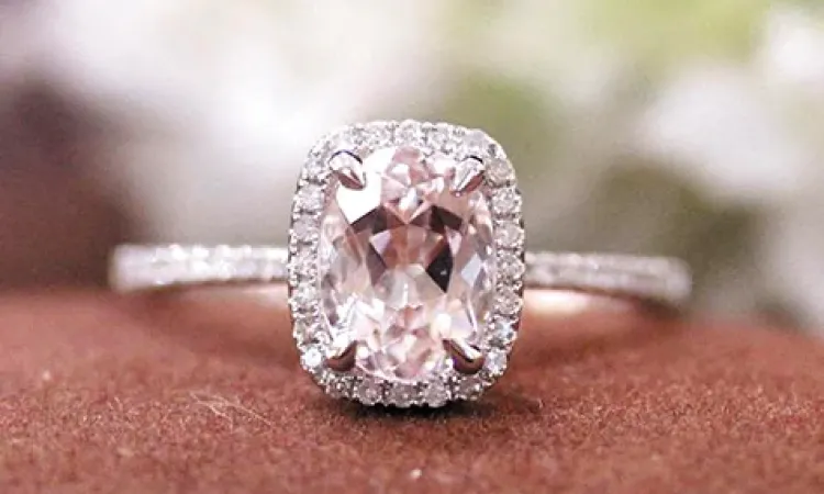 A morganite ring