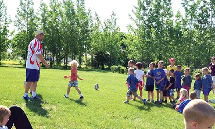 Mini-rugby at Hespeler Park