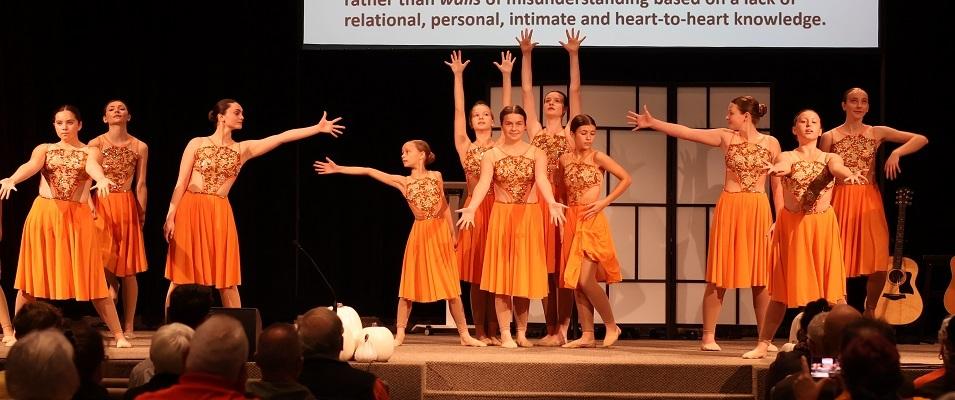 Dancers from Prairie Soul Dance Studio perform at a Truth and Reconciliation event in Niverville.