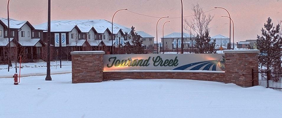 The Tourond Creek neighbourhood in St. Adolphe.